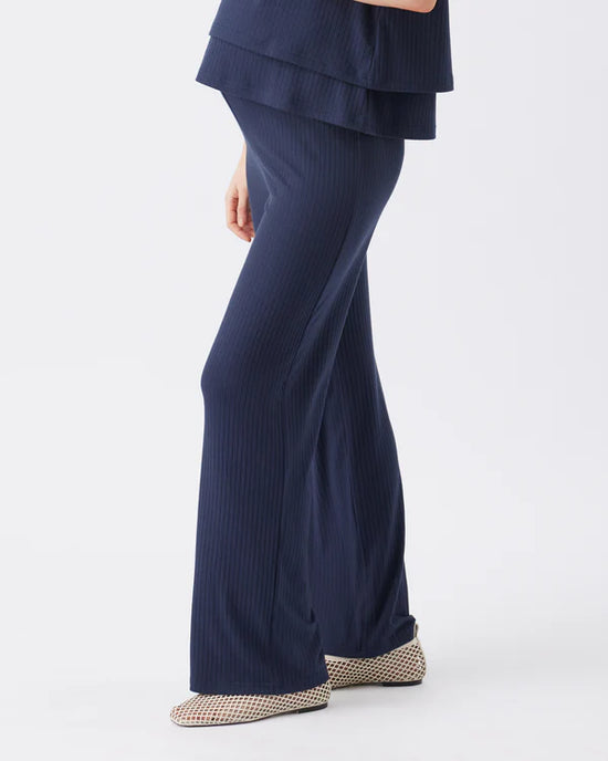 Ripe Cindy Rib Pant - Navy
