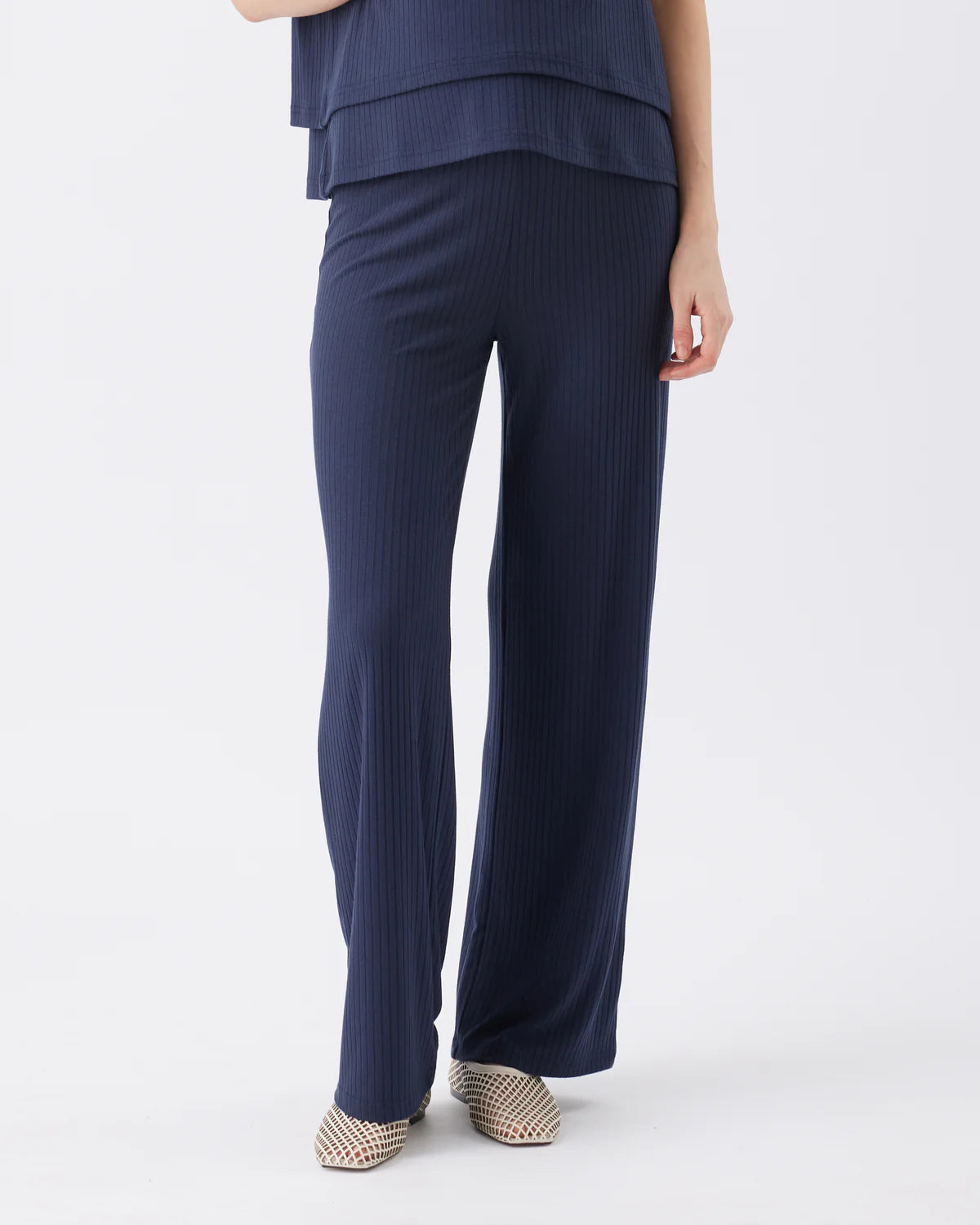 Ripe Cindy Rib Pant - Navy