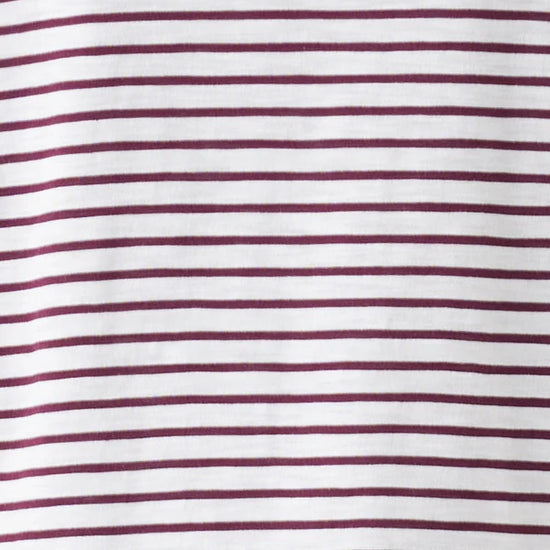 Ripe Claudette Nursing Tee - White/Maroon
