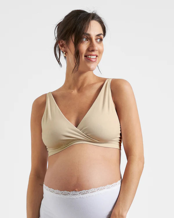 Ripe Seamless Nursing Bralette - Natural