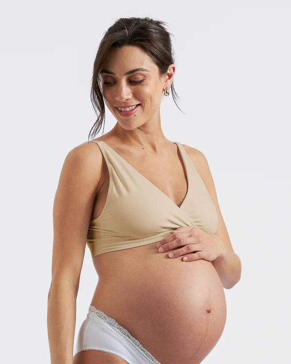 Ripe Seamless Nursing Bralette - Natural