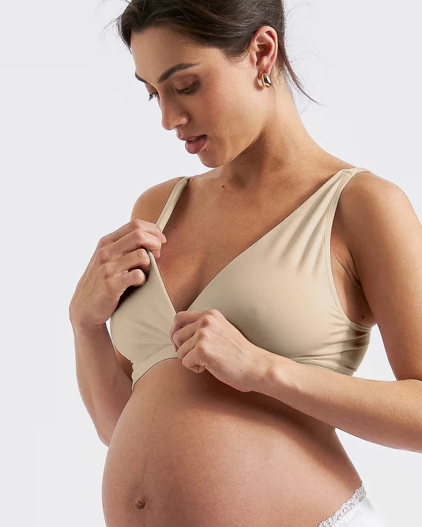 Ripe Seamless Nursing Bralette - Natural