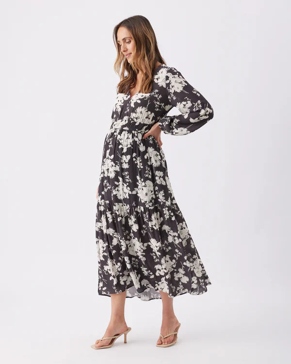 Ripe Drew Maxi Dress - Black / White