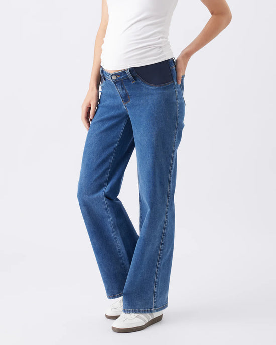 Ripe Kyle Wide Leg Jean - True Blue