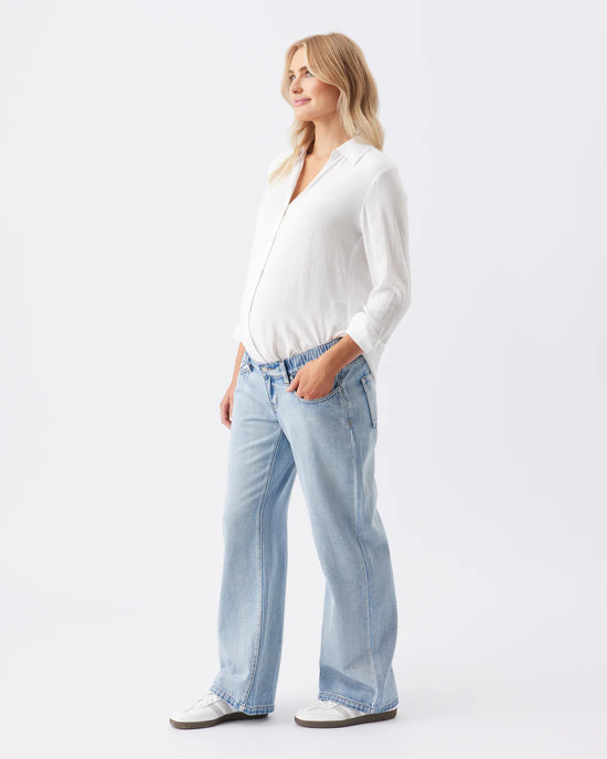 Ripe Billie Elastic Waist Jean - Light Wash