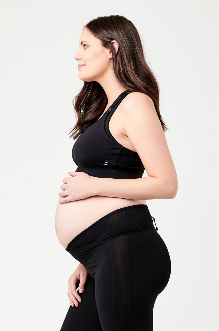 Ripe Active Nursing Crop Top - Black