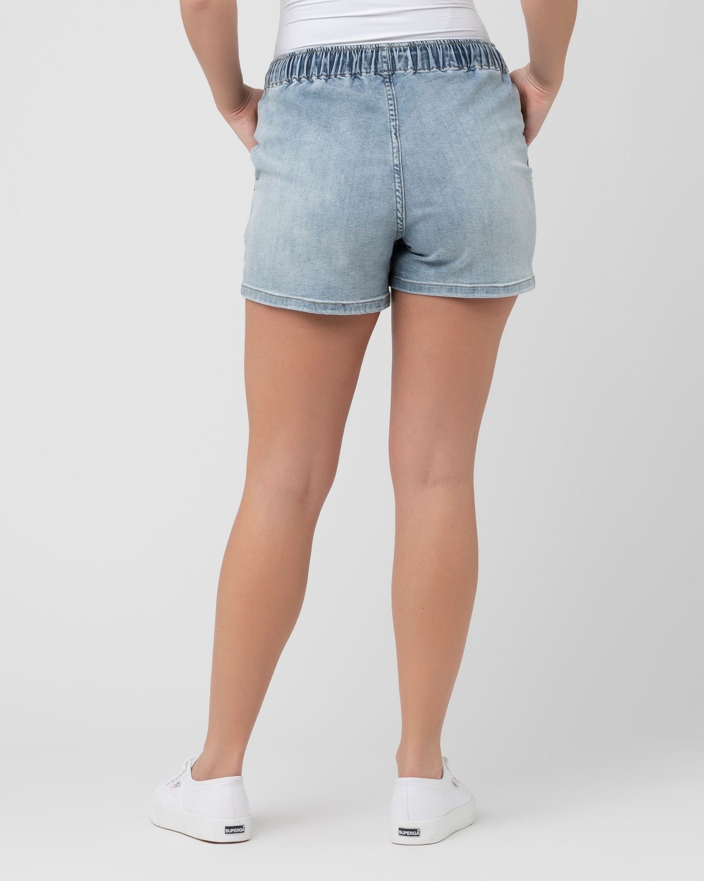 Ripe Bailey Denim Short Light Blue