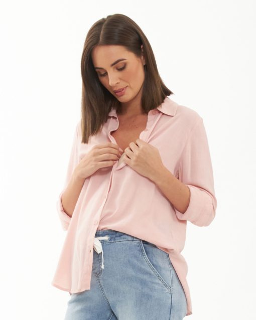 Ripe Clara Relaxed Shirt - Soft Pink