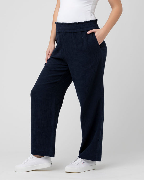 Ripe Cody Wide Leg Pant - Navy