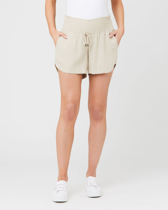 Ripe Indi Shirred Short - Natural