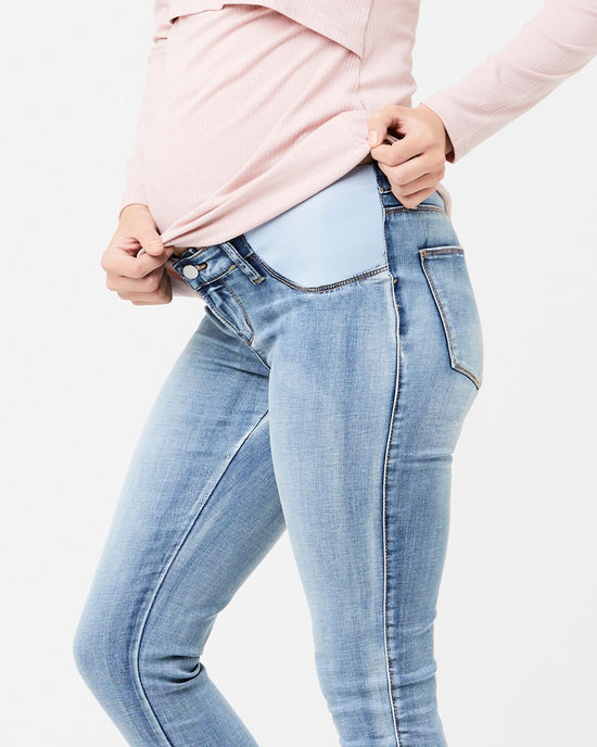 Ripe Isla Ankle Grazer Jegging - Pale Blue