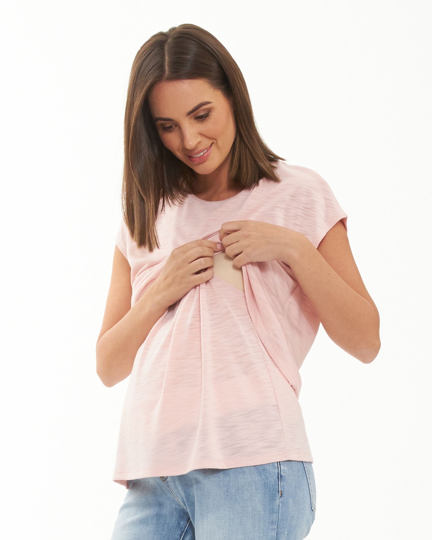 Ripe Jazmin Nursing Tee - Soft Pink