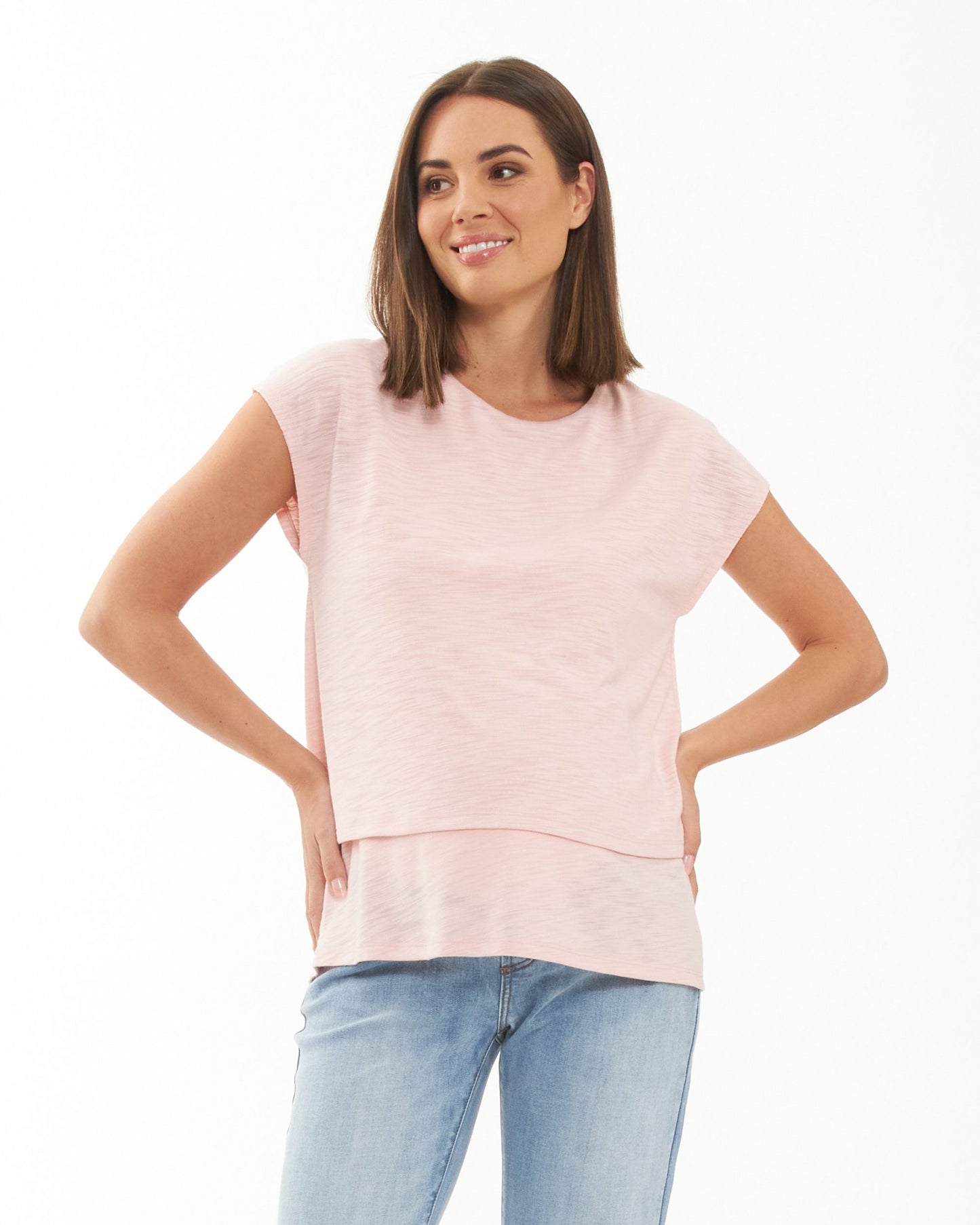 Ripe Jazmin Nursing Tee - Soft Pink