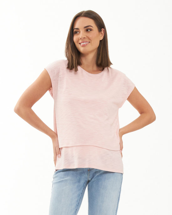 Ripe Jazmin Nursing Tee - Soft Pink