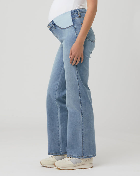 Ripe Kyle Wide Leg Jean - Light Blue