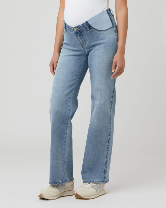 Ripe Kyle Wide Leg Jean - Light Blue