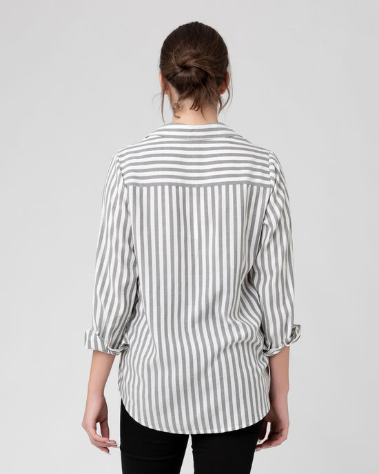 Ripe Lou Stripe Shirt Black/White