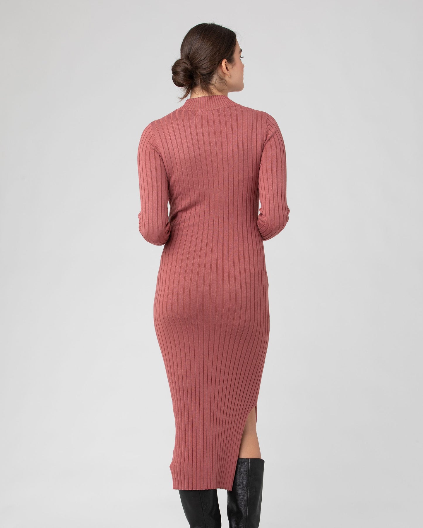 Ripe Nella Rib Nursing Knit Dress - Rouge