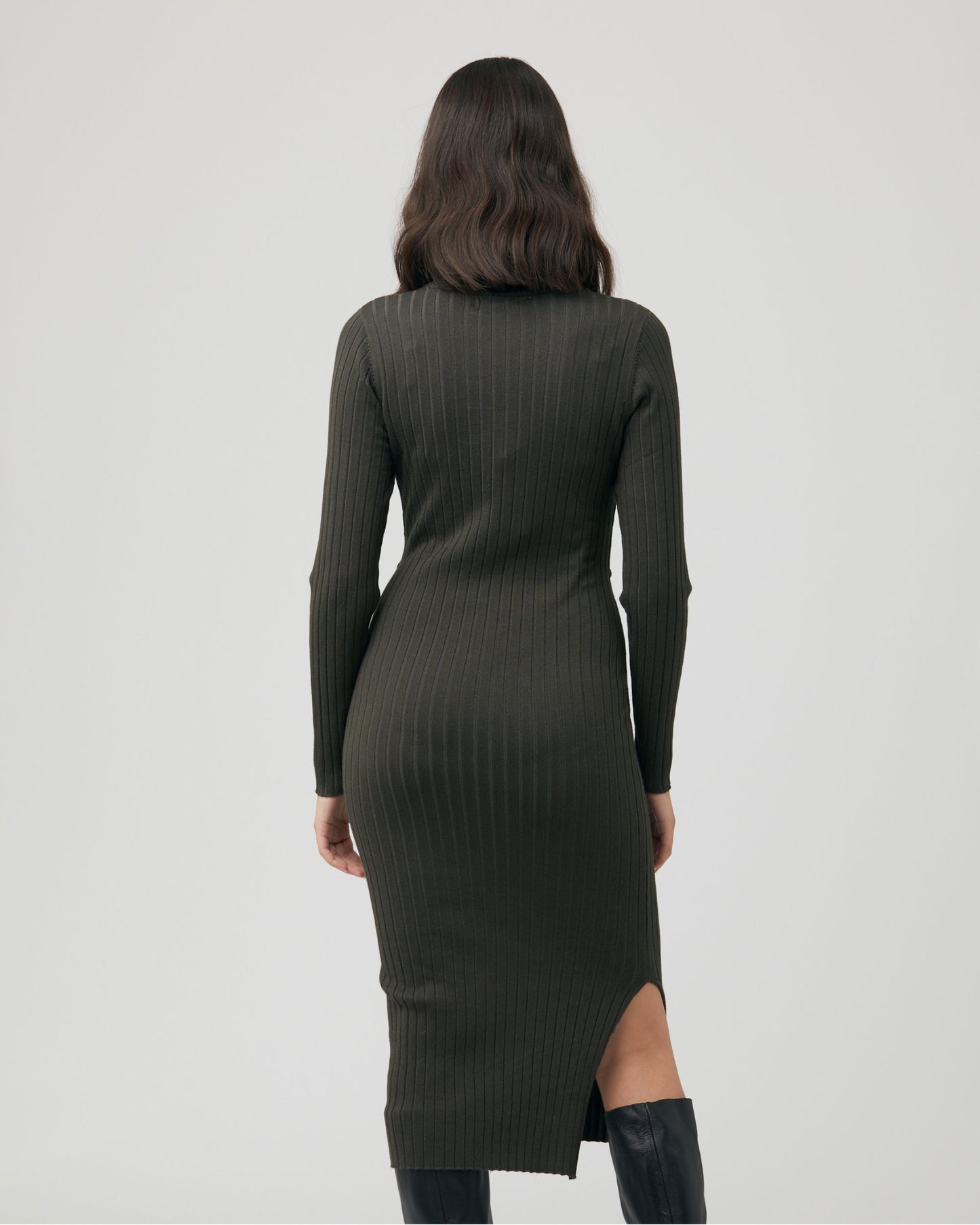 Ripe Nella Rib Nursing Knit Dress - Ivy