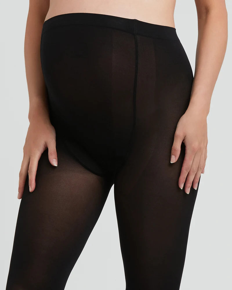 Ripe Opaque Maternity Tights - Black