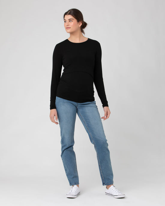 Ripe Organic Cotton Nursing Top W6369 - Black