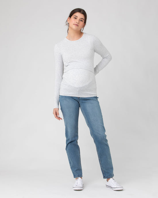 Ripe Organic Cotton Nursing Top W6369 - Silver Marle