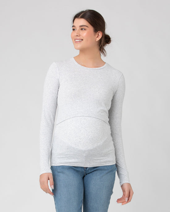 Ripe Organic Cotton Nursing Top W6369 - Silver Marle