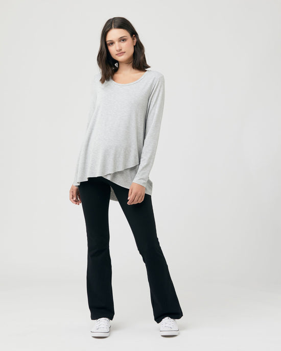 Ripe Organic Jersey Flare Pant - Black