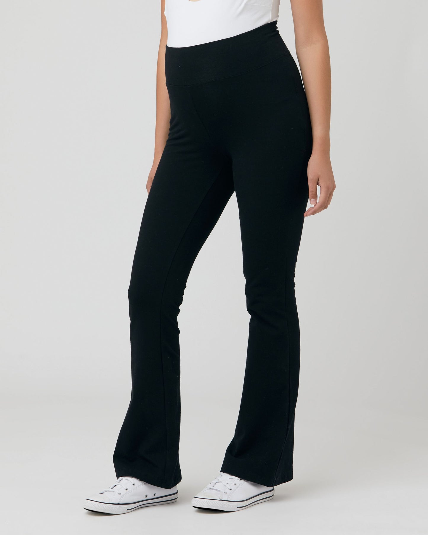 Ripe Organic Jersey Flare Pant - Black