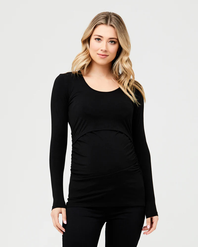 Ripe Organic Nursing Long Sleeve Top - Black