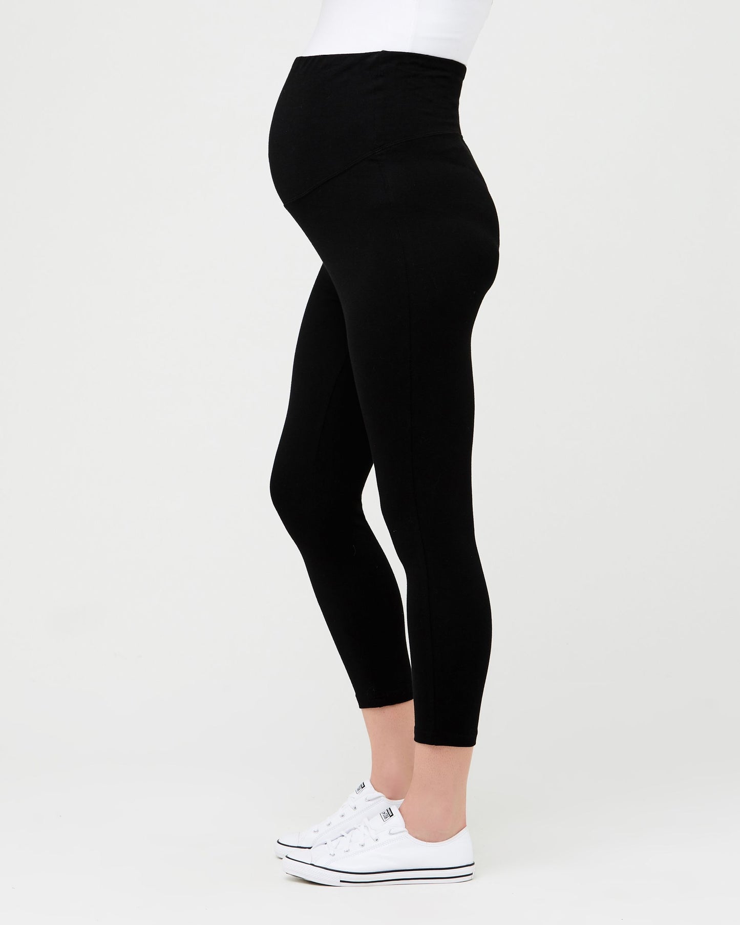 Ripe Org Over Bump 3/4 Legging - Black