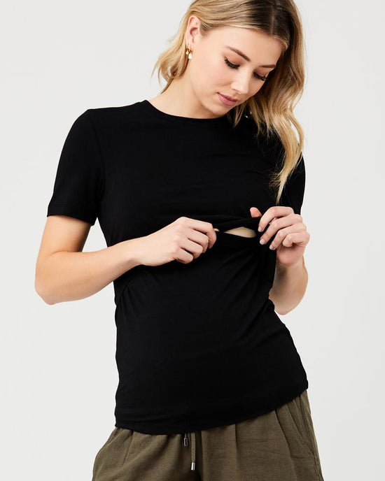 Ripe Organic Nursing Tee - Black