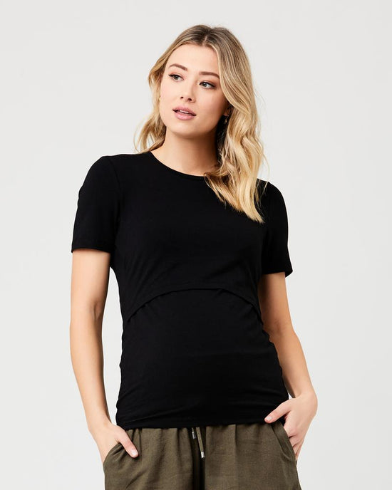 Ripe Organic Nursing Tee - Black