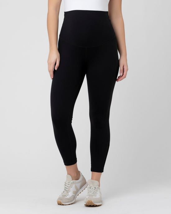 Ripe Active Over Tummy Crop Legging - Black