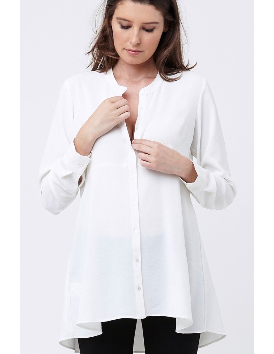 Ripe Peplum Shirt - White