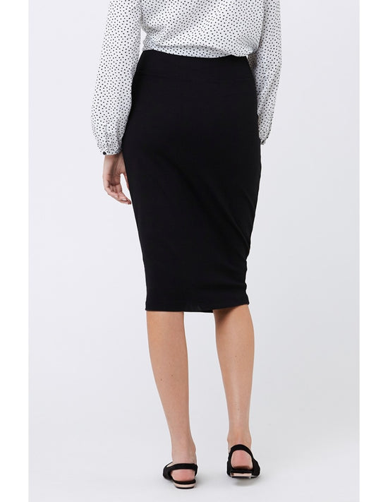 Ripe Ponte Pencil Skirt - Black