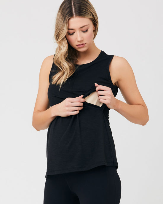 Ripe Richie Nursing Tank - Black