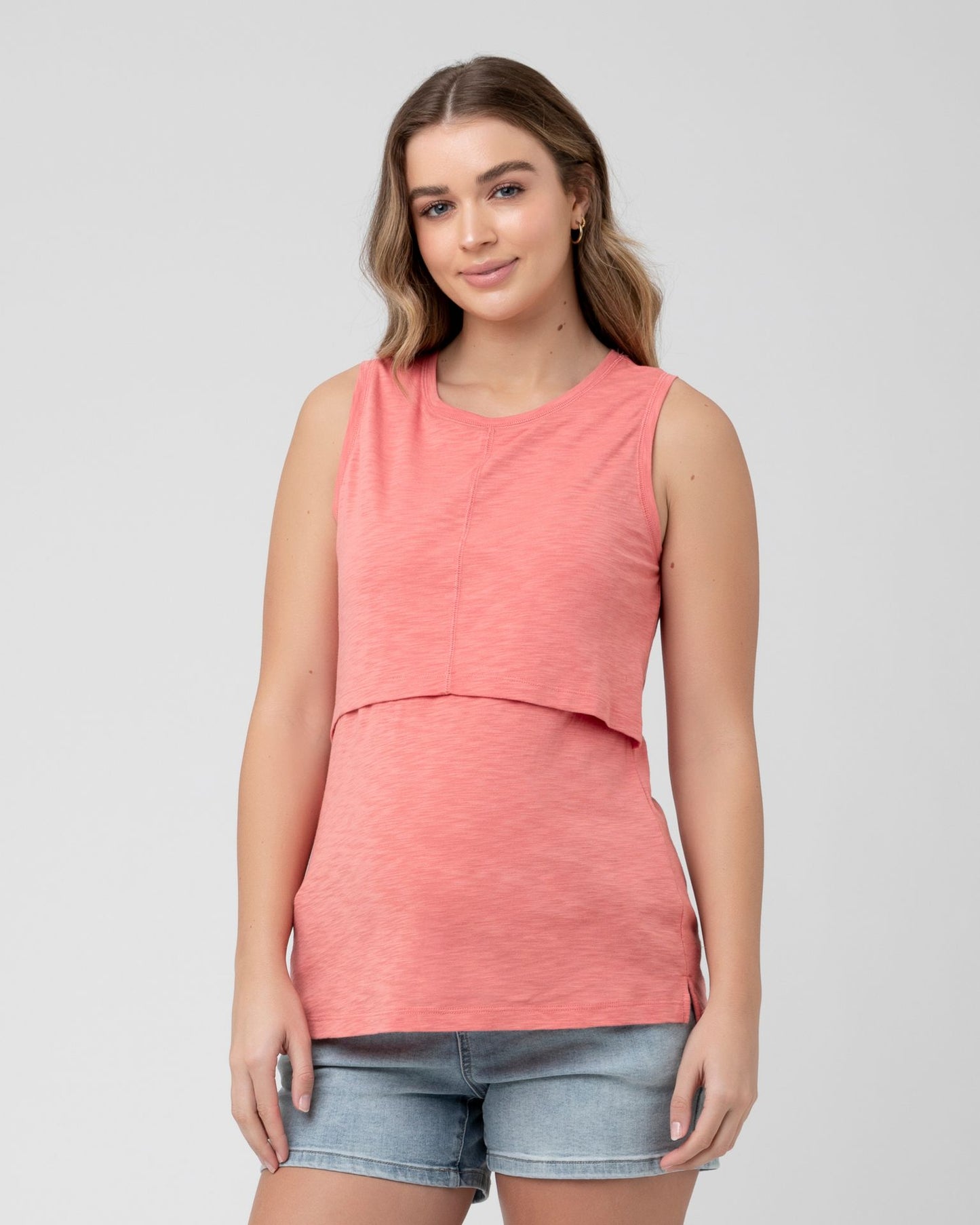 Ripe Richie Nursing Tank - Dusty Coral