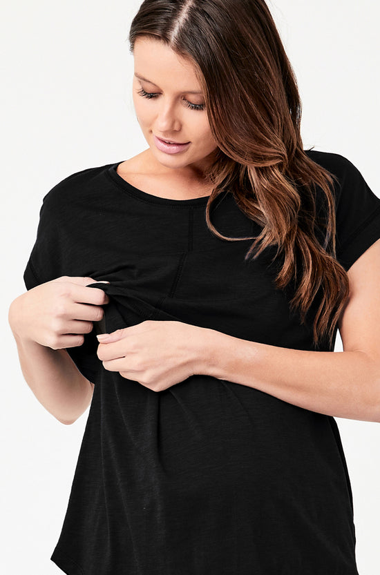 Ripe Richie Nursing Tee - Black