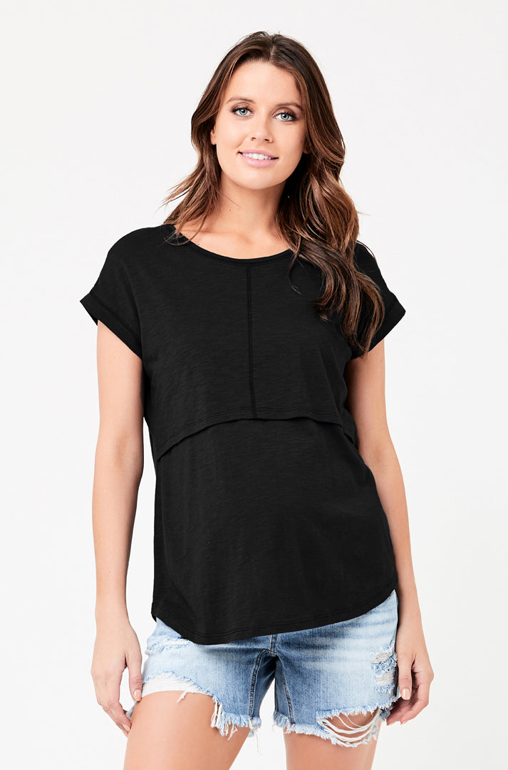 Ripe Richie Nursing Tee - Black