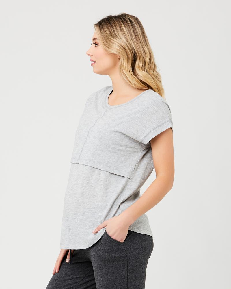 Ripe Richie Nursing Tee - Grey Marle