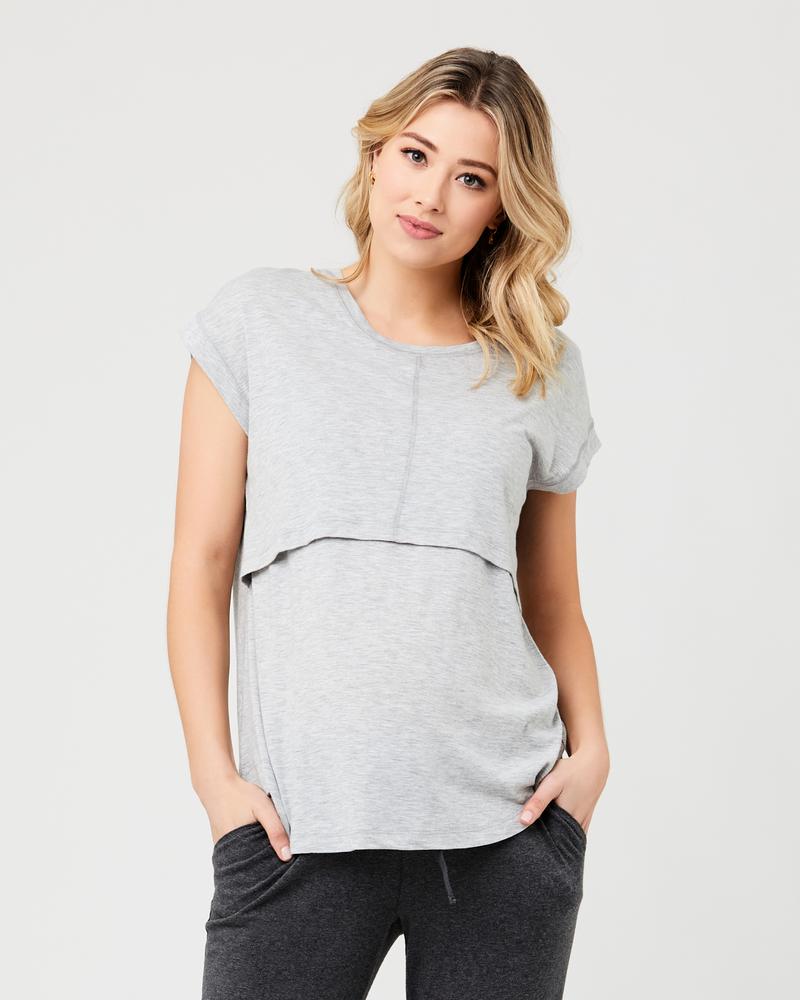 Ripe Richie Nursing Tee - Grey Marle