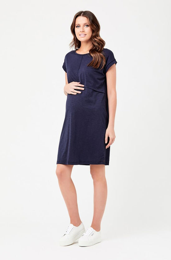 Ripe Roxie Nursing Dress - Navy