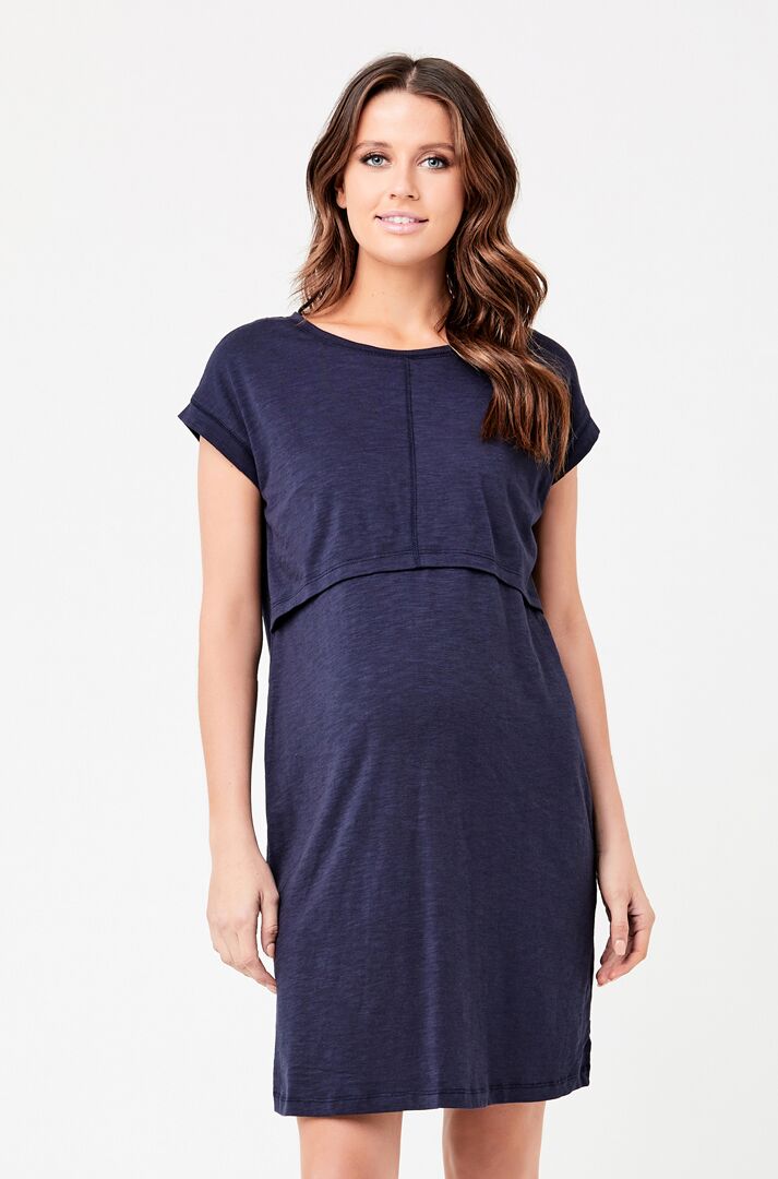 Ripe Roxie Nursing Dress - Navy