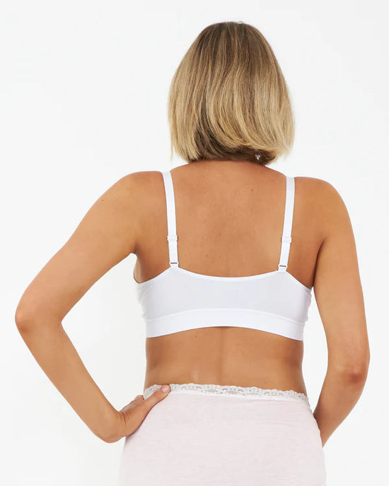 Ripe Seamless Nursing Bralette - White