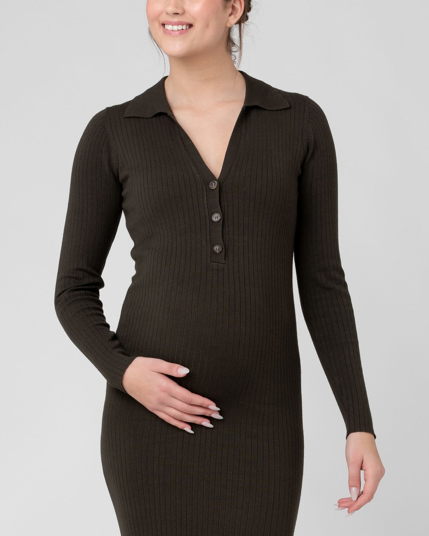 Ripe Sammy Knit Polo Dress - Ivy