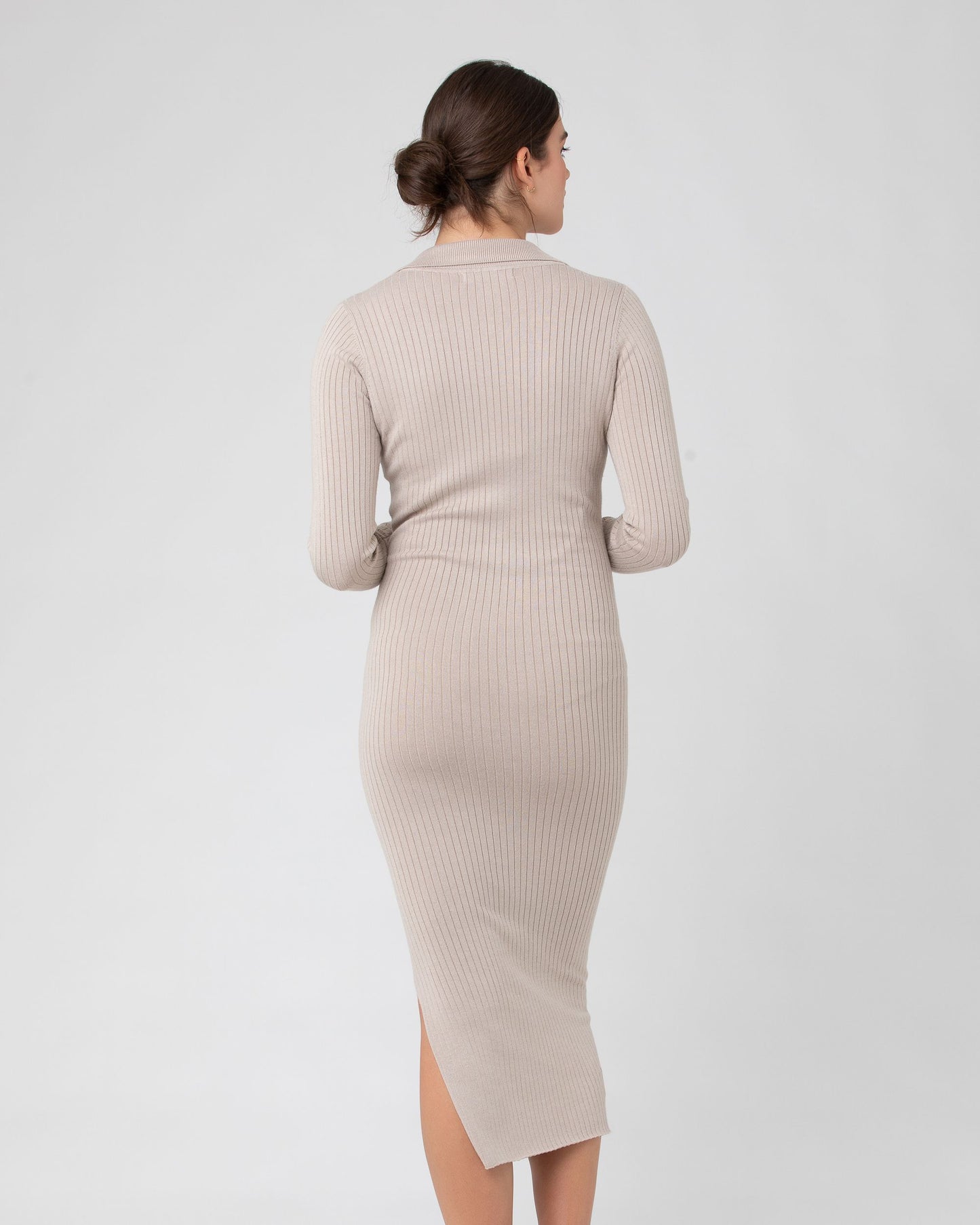 Ripe Sammy Knit Polo Dress - Stone