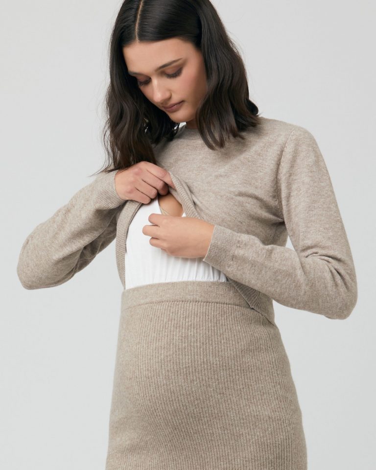 Ripe Sandy Nursing Knit - Latte