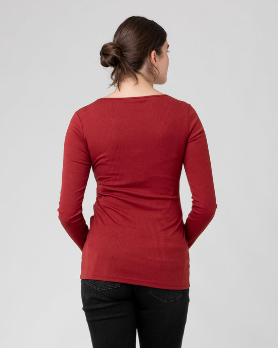 Ripe Tessa Rib Nursing Top - Spice