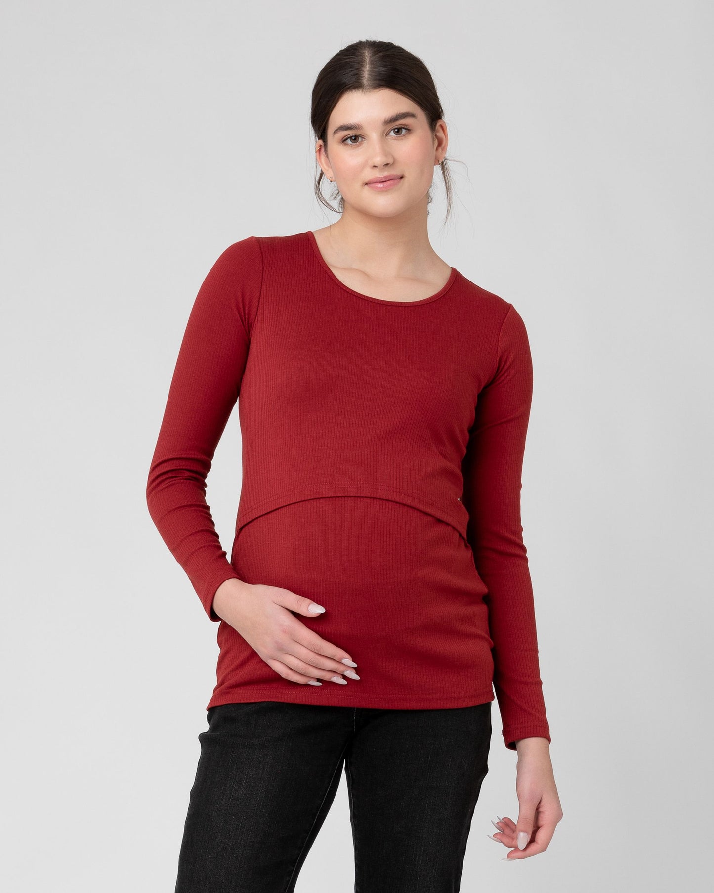 Ripe Tessa Rib Nursing Top - Spice